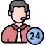 24 hours support icon