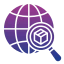 Global shipping support icon
