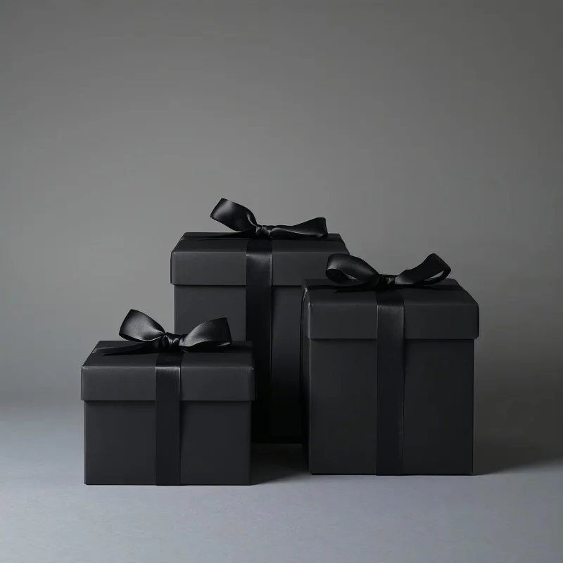 Black Cardboard Boxes 2