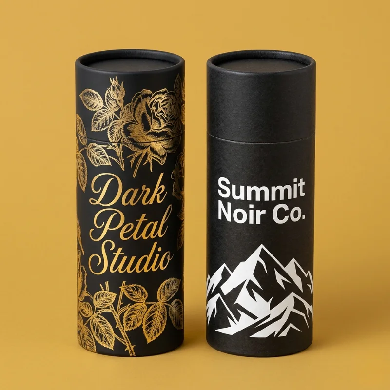 Black Paper Tube Packaging