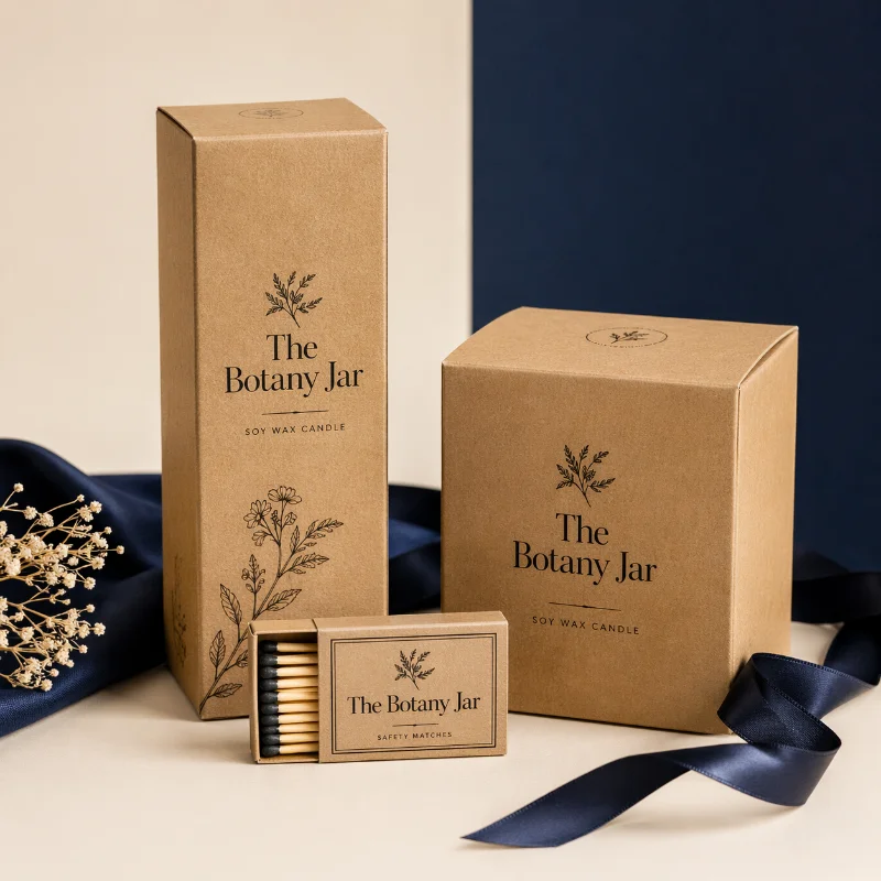 Kraft Candle Boxes Wholesale