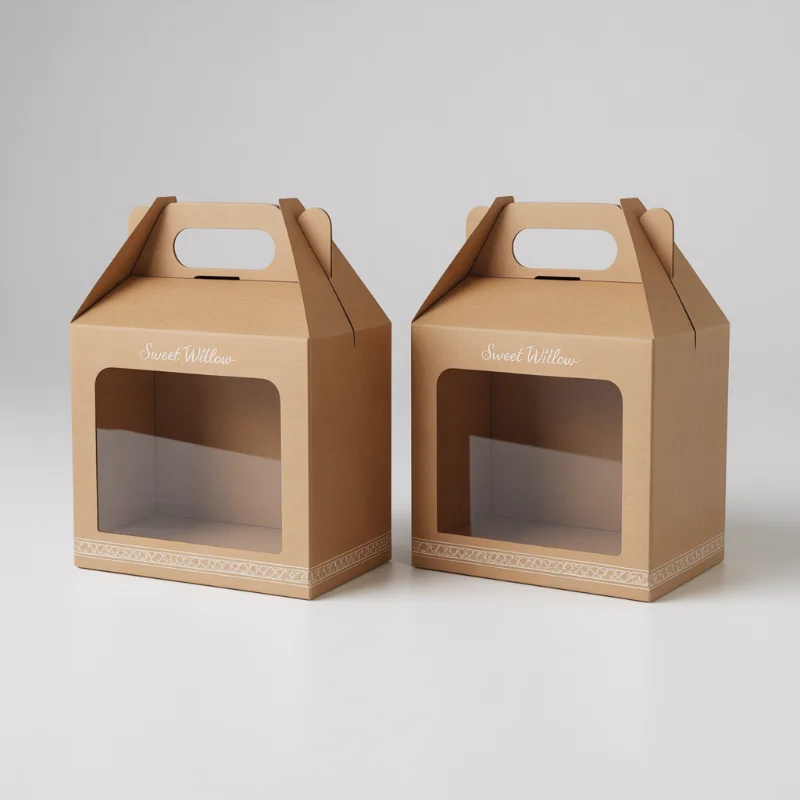 Kraft Gable Boxes Wholesale