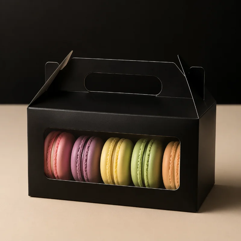 Large Black Gable Boxes