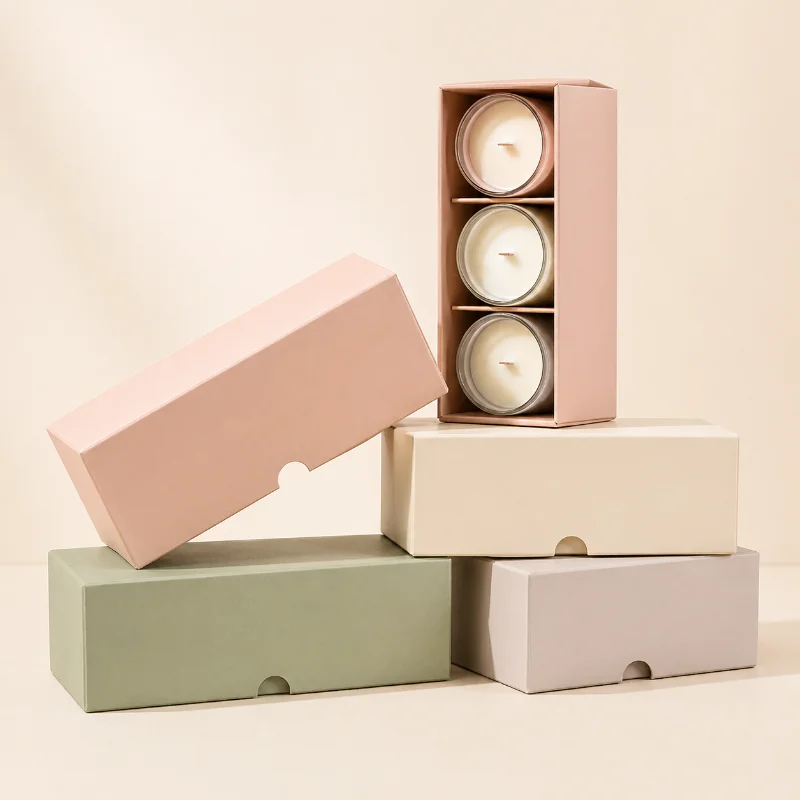 Custom Linen Candle Boxes