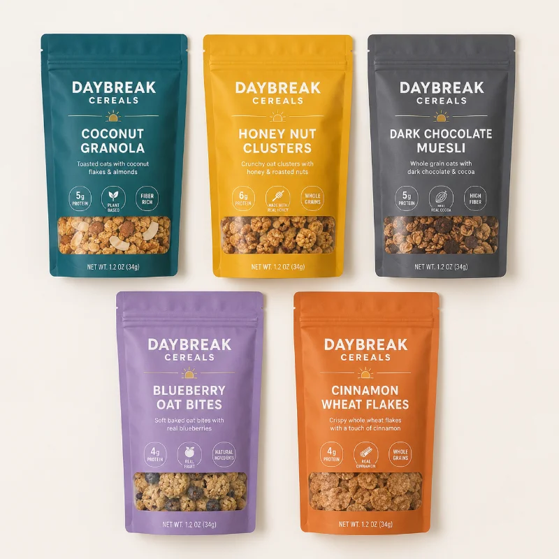 Individual Cereal Pouches Wholesale