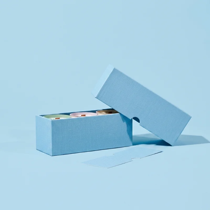 Linen Candle Boxes
