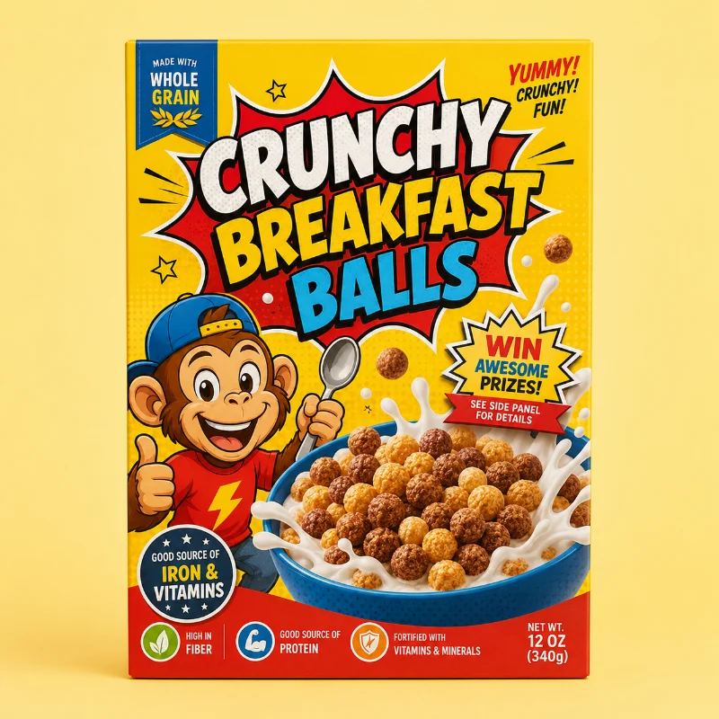 Cardboard Cereal Box
