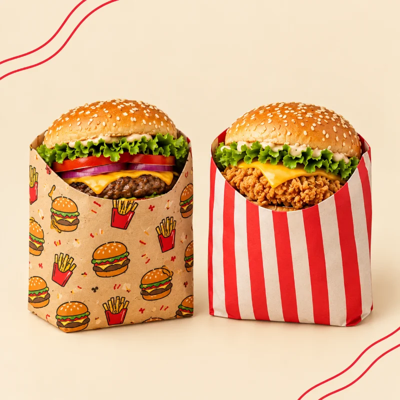 Custom Printed Burger Sleeves